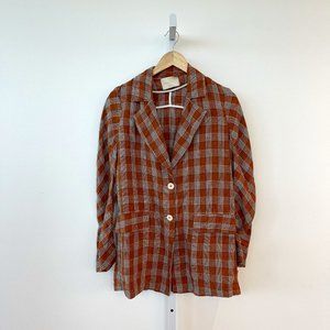 Momoni Plaid Blazer